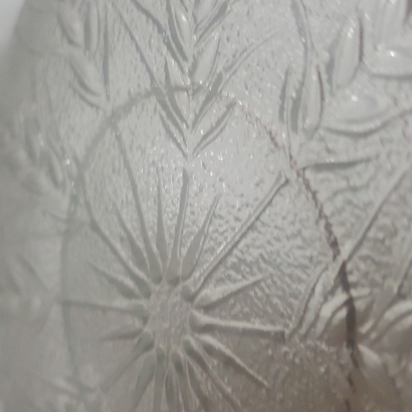 Set of 4 Depression Clear Pressed Glass Saucer Plate Leaves/ Branches Pattern - Picture 4 of 5